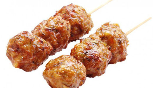 Y2 – Tsukune (boulettes poulet)<br>2 brochettes