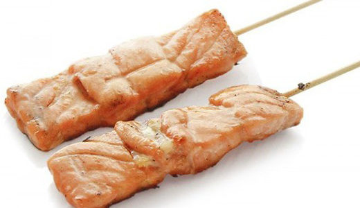 Y9 – Shake Yaki (saumon)<br>2 brochettes
