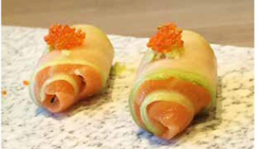 N4 – Roll concombre saumon<br>(6 pièces)