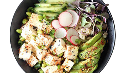 T5 – Poke bowl tofu avocat édamane